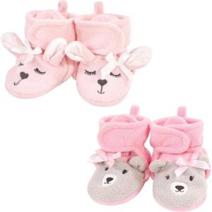 imageHudson Baby UnisexChild Cozy Fleece Booties Winter Accessory SetPink