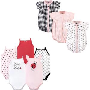 imageHudson Baby unisexbaby Cotton Bodysuits and Rompers 8pieceLadybug