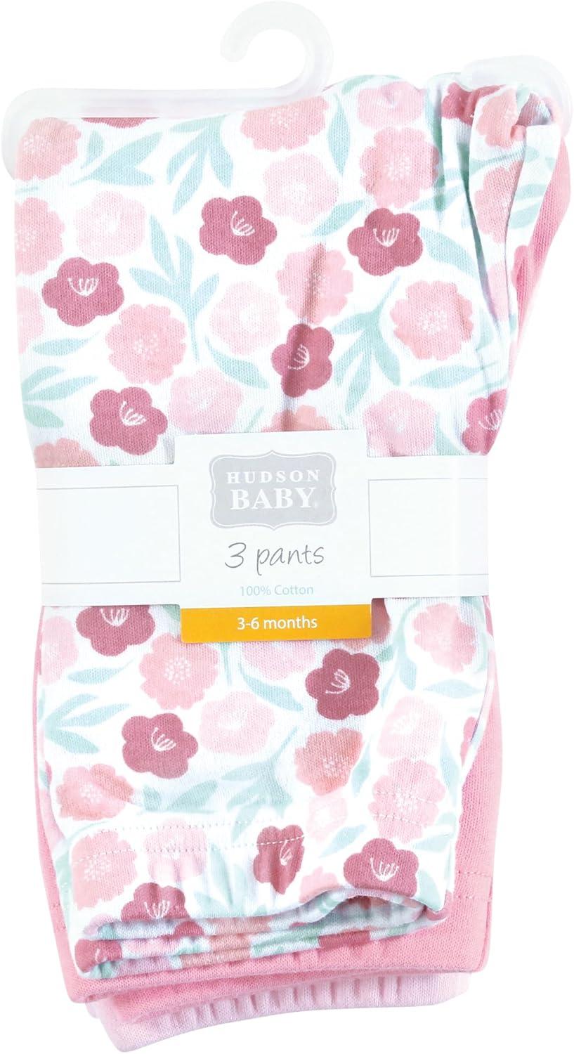 imageHudson Baby Baby Cotton Pants and LeggingsMint Floral