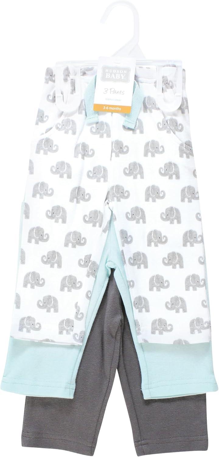imageHudson Baby Baby Cotton Pants and LeggingsPainted Gray Elephant