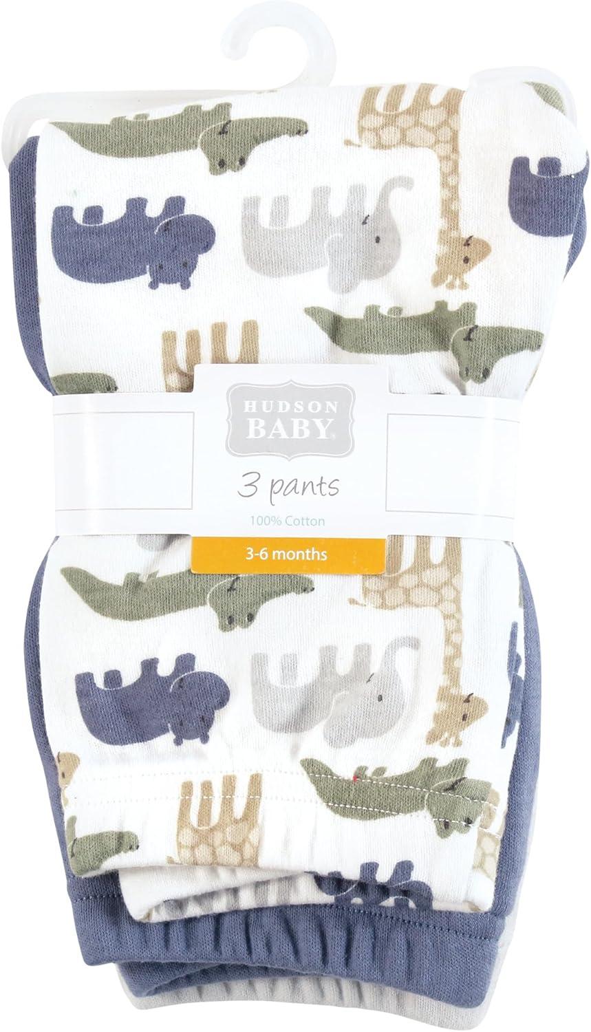 imageHudson Baby Baby Cotton Pants and LeggingsWild Leaf Safari