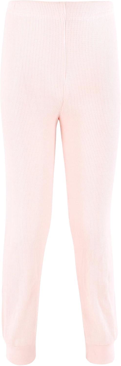 imageHudson Baby Girls Unisex Baby Thermal Long Underwear 2pc Set Heather Gray 8 YearsSoft Pink