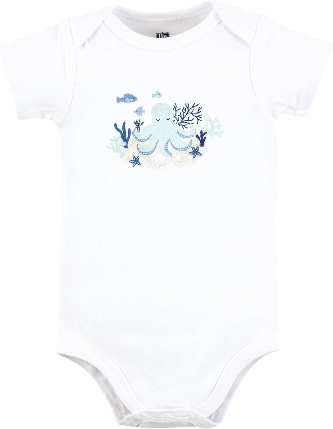 imageHudson Baby Infant Boy Cotton Bodysuits Mint Octopus 03 Months