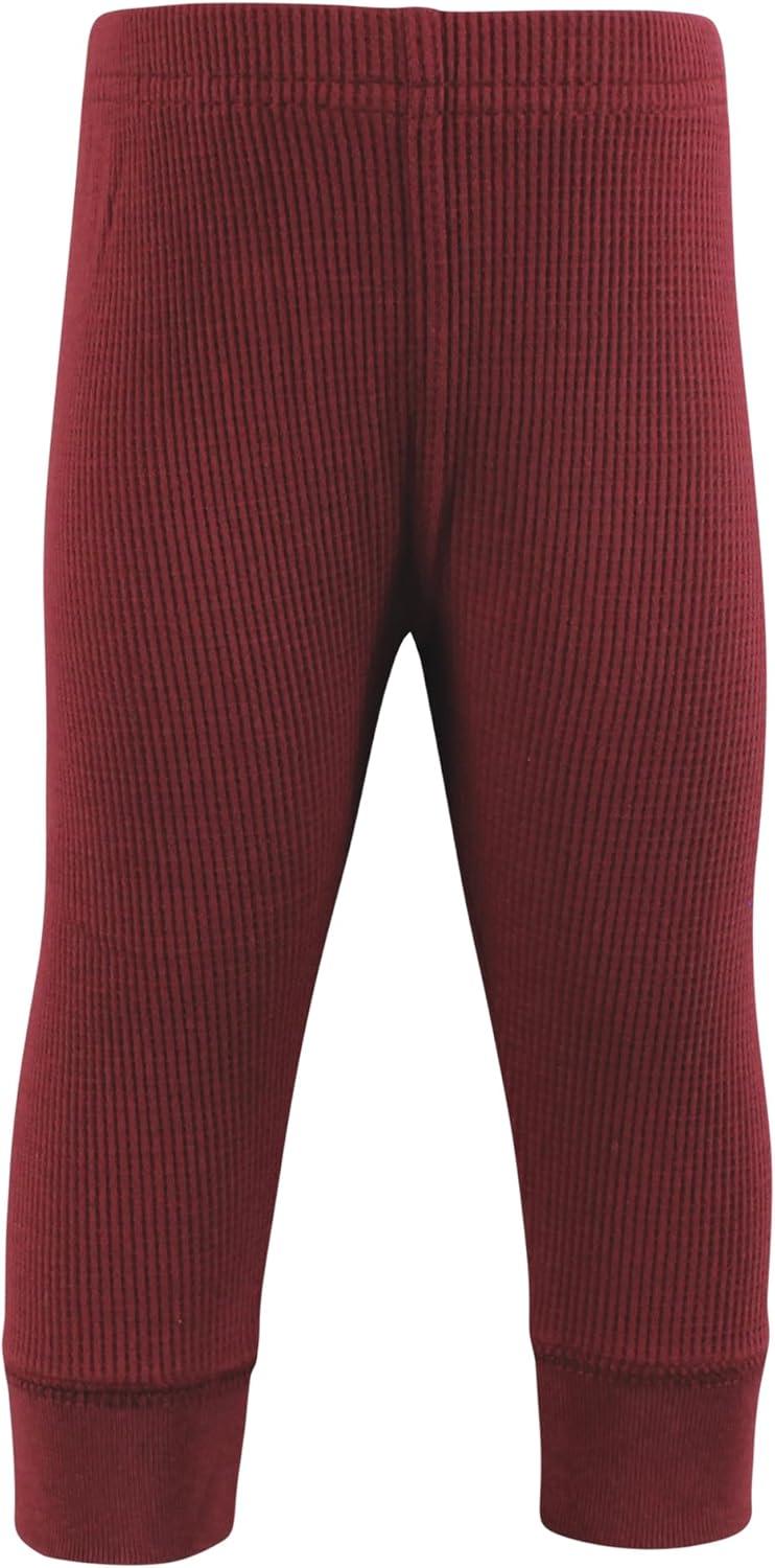 imageHudson Baby Unisex Baby Thermal Tapered Ankle Pants 4pk Acorn BotanicalBasic Camo