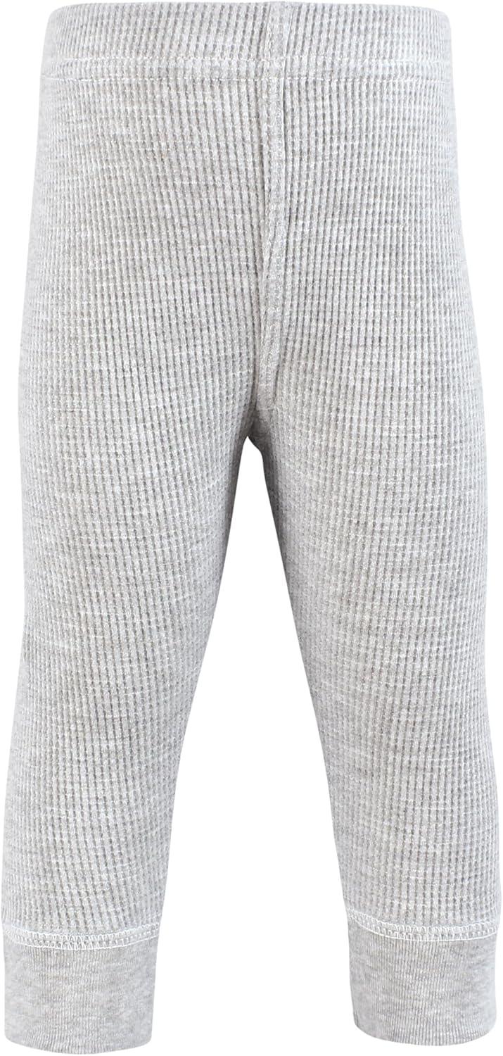 imageHudson Baby Unisex Baby Thermal Tapered Ankle Pants 4pk Acorn BotanicalBasic Camo