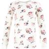 imageHudson Baby Girls Unisex Baby Thermal Long Underwear 2pc Set Heather Gray 8 YearsDusty Rose Floral