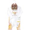 imageHudson Baby Unisex Baby Cotton Bodysuit Pant and Shoe Set Peace Love Flowers 36 Months