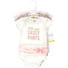 imageHudson Baby Unisex Baby Cotton Bodysuits Miss Sassy Pants 912 Months