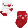 imageHudson Baby Baby Boys Holiday Newborn Terry SocksValentine Easter