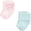 imageHudson Baby Baby Girls Cotton Rich Newborn and Terry SocksLittle Love