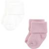 imageHudson Baby Baby Girls Cotton Rich Newborn and Terry SocksMauve Neutral