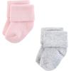 imageHudson Baby Baby Girls Cotton Rich Newborn and Terry SocksMauve Neutral