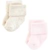 imageHudson Baby Baby Girls Cotton Rich Newborn and Terry SocksMauve Neutral