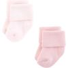 imageHudson Baby Baby Girls Cotton Rich Newborn and Terry SocksMauve Neutral