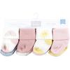imageHudson Baby Baby Girls Cotton Rich Newborn and Terry SocksPastel Sun and Rainbow