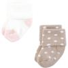 imageHudson Baby Baby Girls Cotton Rich Newborn and Terry SocksSoft Pink Dot Stripe