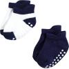 imageHudson Baby Baby Girls NonSkid NoShow SocksBlue
