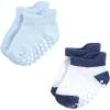 imageHudson Baby Baby Girls NonSkid NoShow SocksBlue