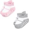 imageHudson Baby Baby Girls NonSkid NoShow SocksPink Black