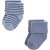 imageHudson Baby Unisex Baby Cotton Rich Newborn and Terry Socks Blue Sage Stripe 06 MonthsBlue Brown Stripes