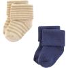 imageHudson Baby Unisex Baby Cotton Rich Newborn and Terry Socks Blue Sage Stripe 06 MonthsBlue Brown Stripes