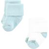 imageHudson Baby Unisex Baby Cotton Rich Newborn and Terry Socks Blue Sage Stripe 06 MonthsBlue Green Heel Toe
