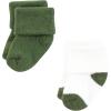 imageHudson Baby Unisex Baby Cotton Rich Newborn and Terry Socks Blue Sage Stripe 06 MonthsBlue Green Heel Toe