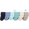 imageHudson Baby Unisex Baby Cotton Rich Newborn and Terry Socks Blue Sage Stripe 06 MonthsBlue Teal Neutral