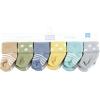 imageHudson Baby Unisex Baby Cotton Rich Newborn and Terry Socks Blue Sage Stripe 06 MonthsBoy Asst Stars