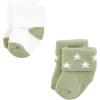 imageHudson Baby Unisex Baby Cotton Rich Newborn and Terry Socks Blue Sage Stripe 06 MonthsBoy Asst Stars