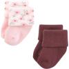imageHudson Baby Unisex Baby Cotton Rich Newborn and Terry Socks Blue Sage Stripe 06 MonthsPink Dainty Floral