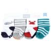 imageHudson Baby Unisex Baby Cotton Rich Newborn and Terry Socks Blue Sage Stripe 06 MonthsSea Characters