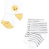 imageHudson Baby Unisex Baby Cotton Rich Newborn and Terry Socks Blue Sage Stripe 06 MonthsSunshine and Clouds