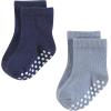 imageHudson Baby Unisex Baby Cotton Rich Newborn and Terry SocksBlue Gray Basic