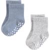 imageHudson Baby Unisex Baby Cotton Rich Newborn and Terry SocksBlue Gray Basic