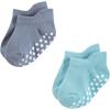 imageHudson Baby Unisex Baby NonSkid NoShow SocksBlue Gray Teal