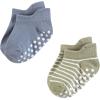 imageHudson Baby Unisex Baby NonSkid NoShow SocksBoy Asst Stripes