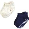 imageHudson Baby Unisex Baby NonSkid NoShow SocksBoy Asst Stripes