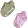 imageHudson Baby Unisex Baby NonSkid NoShow SocksGirl Asst Stripes
