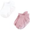imageHudson Baby Unisex Baby NonSkid NoShow SocksMauve Neutral