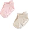 imageHudson Baby Unisex Baby NonSkid NoShow SocksMauve Neutral