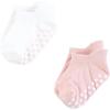 imageHudson Baby Unisex Baby NonSkid NoShow SocksMauve Neutral