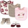 imageHudson Baby Infant Girl Cotton Bib and Sock Set So Loved Roses One SizeSo Loved Roses