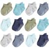 imageHudson Baby Unisex Baby NonSkid NoShow SocksBlue Gray Teal