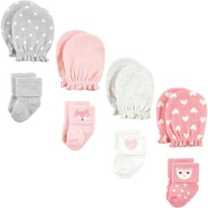 imageHudson Baby babygirls Socks and Mittens SetWoodland Girl
