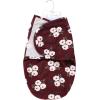 imageHudson Baby Unisex Baby Plush Faux Fur Swaddle WrapBurgundy Floral