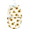 imageHudson Baby Unisex Baby Plush Faux Fur Swaddle WrapSunflower