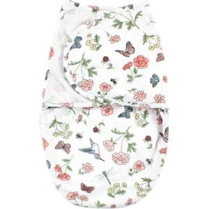imageHudson Baby Unisex Baby Plush Faux Fur Swaddle WrapHummingbird Garden