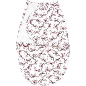 imageHudson Baby Unisex Baby Plush Faux Fur Swaddle WrapPink Bows