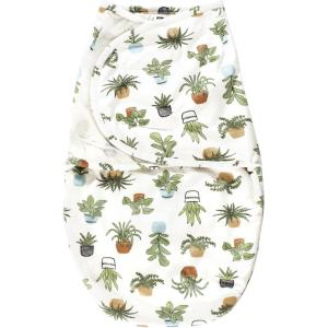 imageHudson Baby Unisex Baby Plush Faux Fur Swaddle WrapPlants